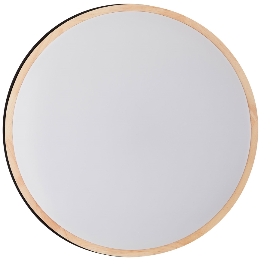 Brilliant - Plafonnier à intensité variable BAARLO LED/36W/230V 3000-6500K d. 50 cm noir/figuier caoutchouc + Télécommande