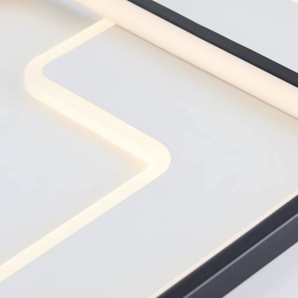 Brilliant - Plafonnier à intensité variable BARDEN LED/57W/230V 3000-6800K 60x90 cm blanc + Télécommande