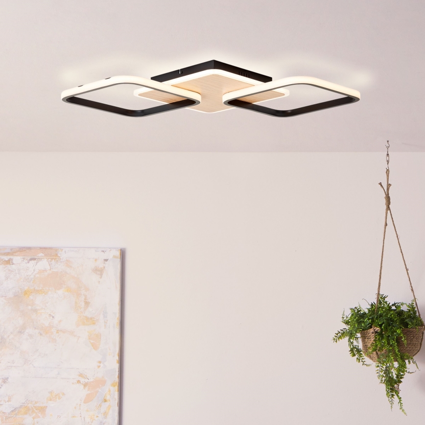 Brilliant - Plafonnier à intensité variable DENNET LED/40W/230V 3000K 62x62 cm