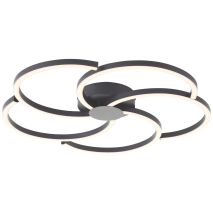 Brilliant - Plafonnier à intensité variable FICO LED/32W/230V d. 57 cm noir