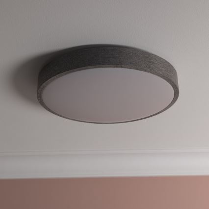 Brilliant - Plafonnier à intensité variable FILIZ LED/24W/230V d. 38,5 cm gris