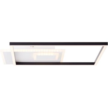 Brilliant - Plafonnier à intensité variable IORGO LED/40W/230V 3000K 43,5x43,5 cm blanc/noir