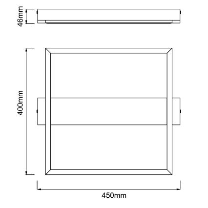 Brilliant - Plafonnier à intensité variable LONEOS LED/24W/230V 3000K 45x40 cm - FSC certifié