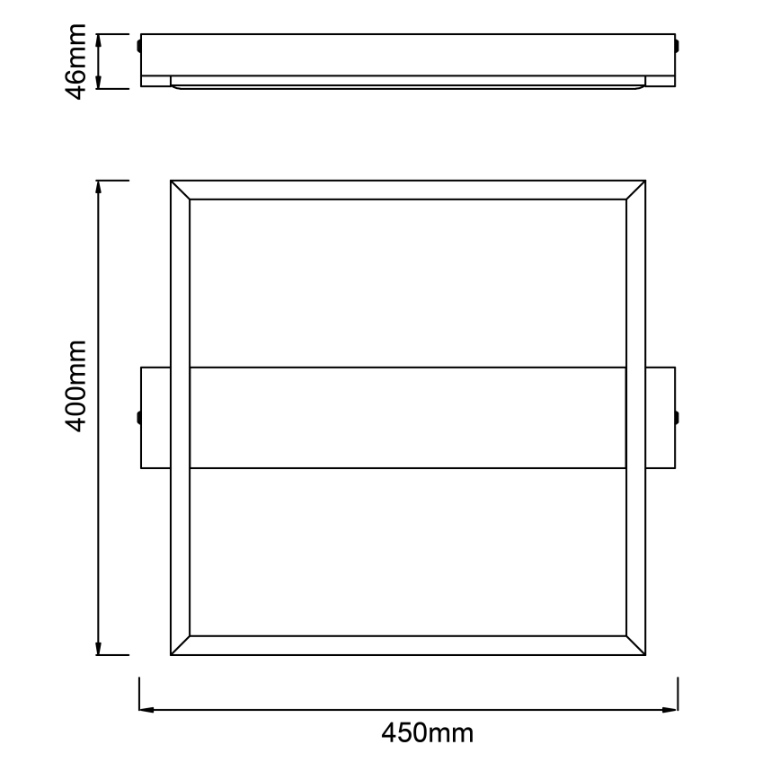Brilliant - Plafonnier à intensité variable LONEOS LED/24W/230V 3000K 45x40 cm - FSC certifié