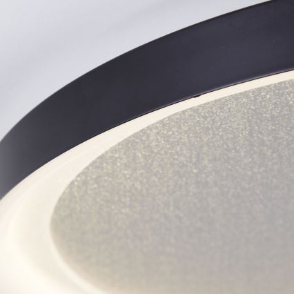 Brilliant - Plafonnier à intensité variable QUITO LED/30W/230V 3000K d. 42 cm noir