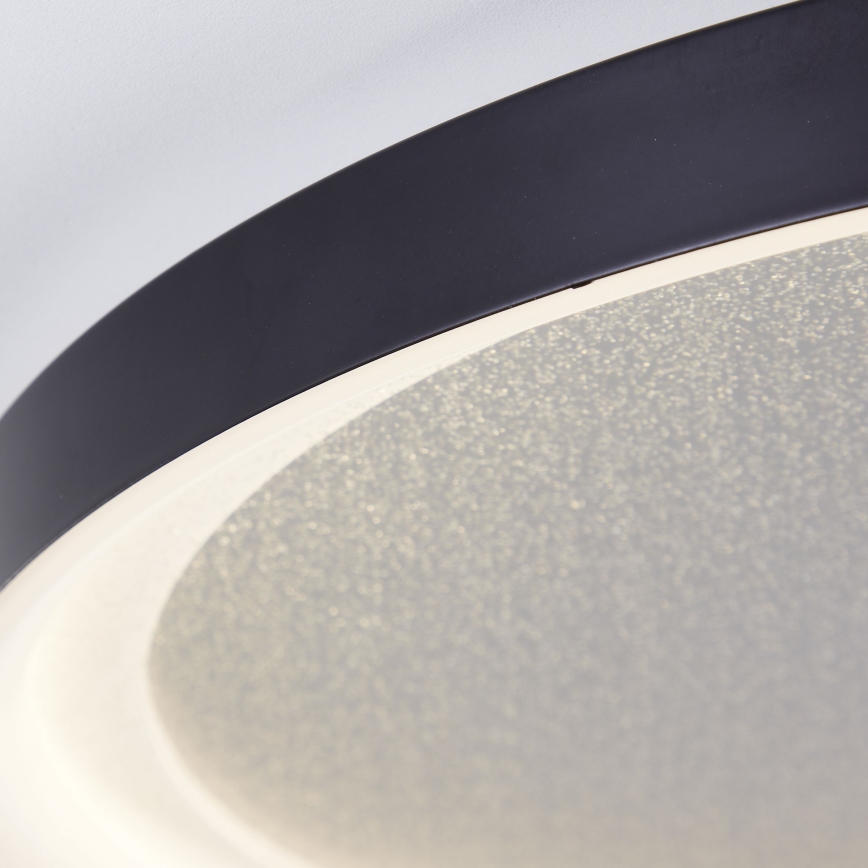 Brilliant - Plafonnier à intensité variable QUITO LED/30W/230V 3000K d. 42 cm noir