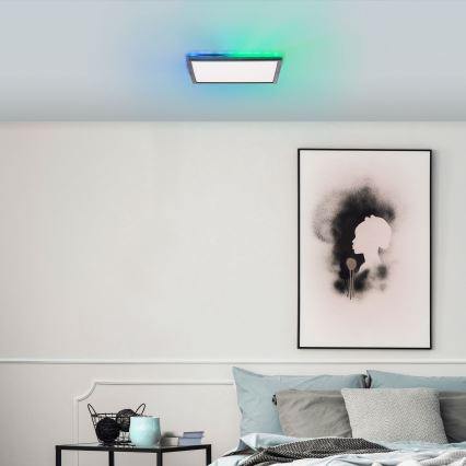 Brilliant - Plafonier RGBW à intensité variable SALTERY LED/20W/230V 3000-6500 + Télécommande