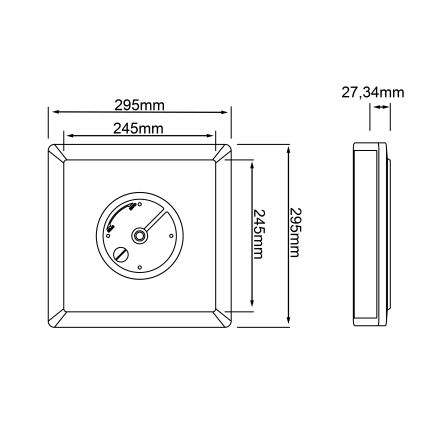 Brilliant - Plafonier RGBW à intensité variable SALTERY LED/20W/230V 3000-6500 + Télécommande