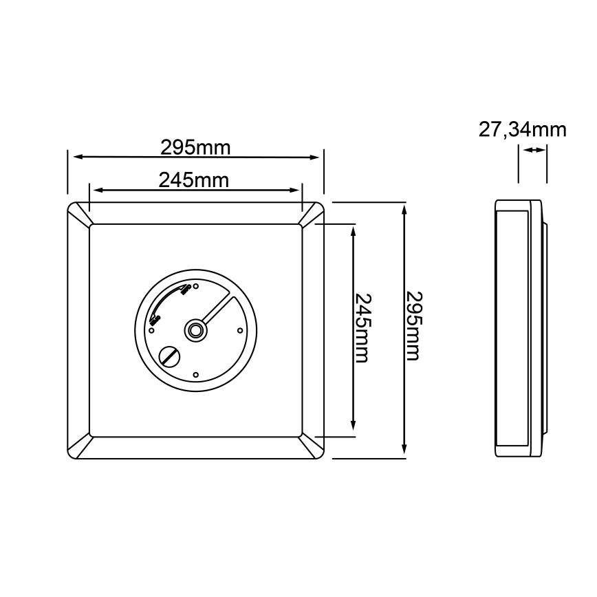 Brilliant - Plafonier RGBW à intensité variable SALTERY LED/20W/230V 3000-6500 + Télécommande