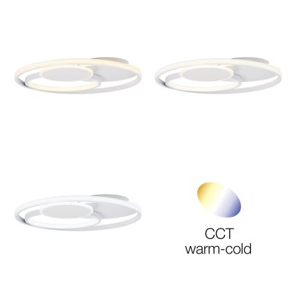 Brilliant - Plafonnier à intensité variable RUNDA LED/50W/230V 3000-6500K blanc + Télécommande