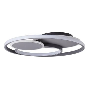 Brilliant - Plafonnier à intensité variable RUNDA LED/50W/230V 3000-6500K noir + Télécommande