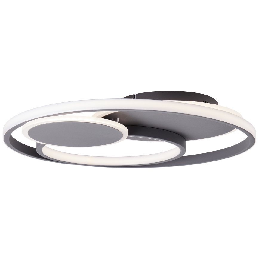 Brilliant - Plafonnier à intensité variable RUNDA LED/50W/230V 3000-6500K noir + Télécommande