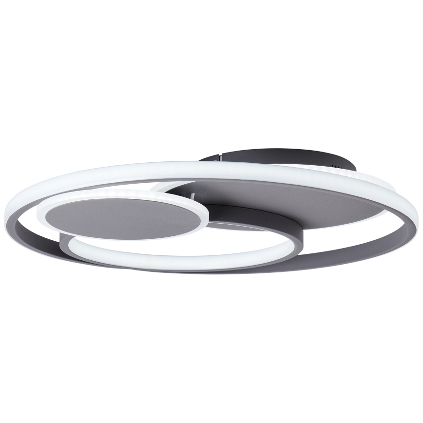 Brilliant - Plafonnier à intensité variable RUNDA LED/50W/230V 3000-6500K noir + Télécommande