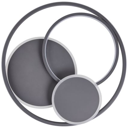 Brilliant - Plafonnier à intensité variable RUNDA LED/50W/230V 3000-6500K noir + Télécommande