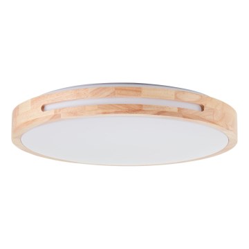 Brilliant - Plafonnier à intensité variable WOODBURY LED/24W/230V d. 39 cm figuier caoutchouc - FSC certifié