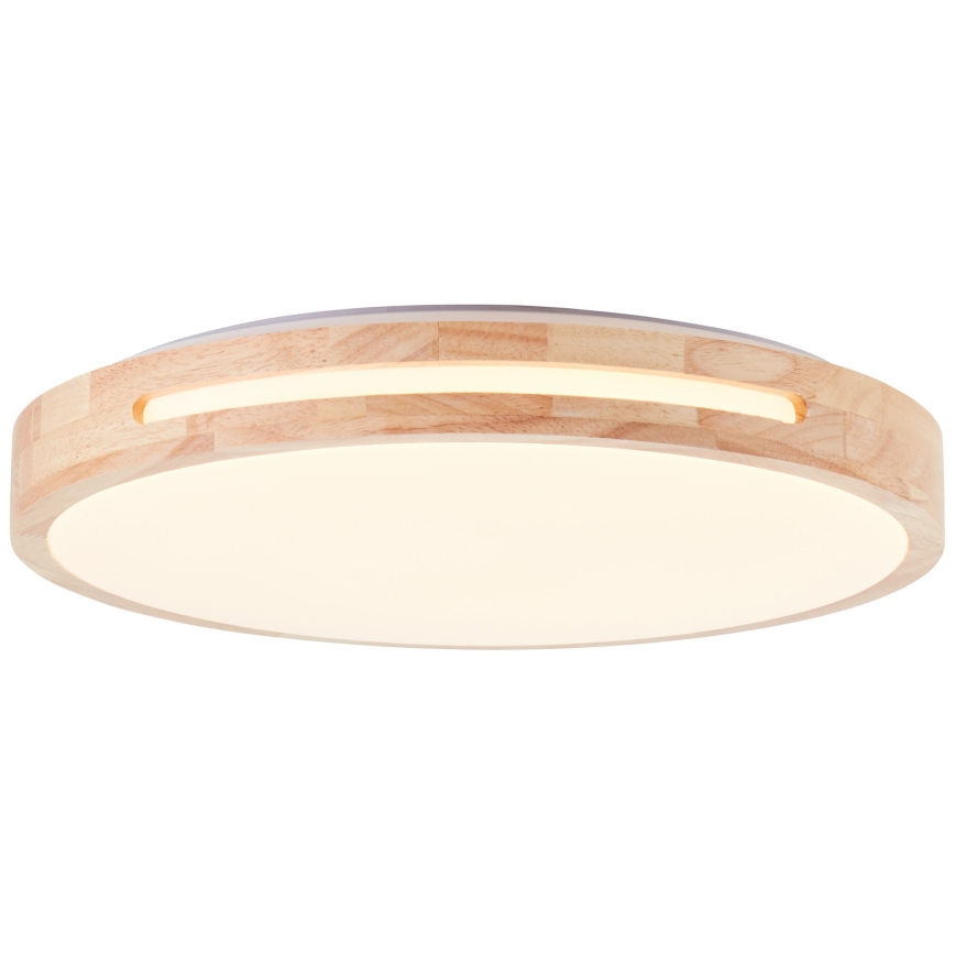 Brilliant - Plafonnier à intensité variable WOODBURY LED/24W/230V d. 39 cm figuier caoutchouc - FSC certifié