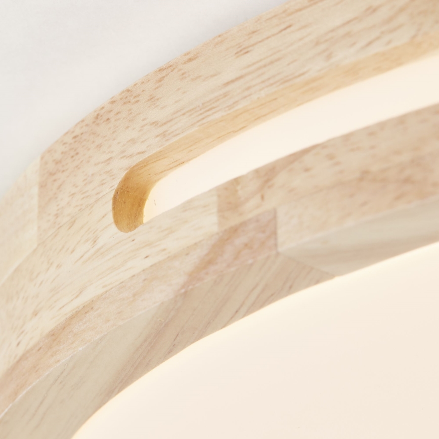 Brilliant - Plafonnier à intensité variable WOODBURY LED/24W/230V d. 39 cm figuier caoutchouc - FSC certifié