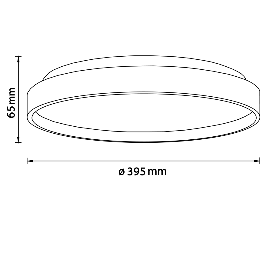 Brilliant - Plafonnier ALSON LED/26W/230V 3000/4500K d. 39,5 cm figuier caoutchouc - FSC certifié