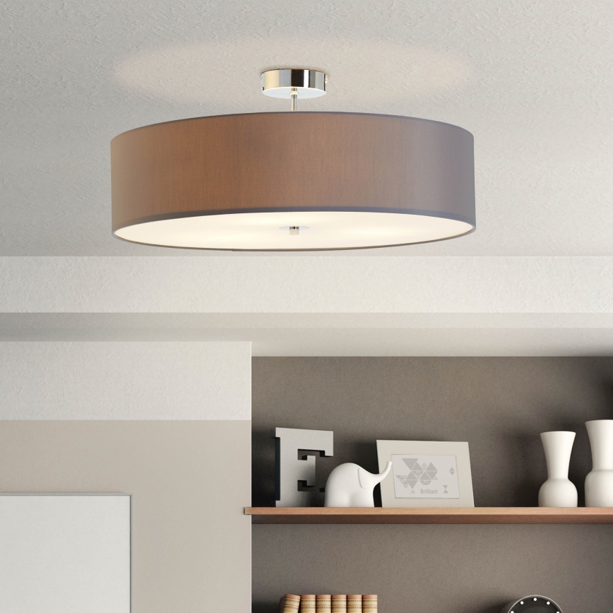 Brilliant - Plafonnier ANDRIA 3xE27/60W/230V d. 60 cm anthracite