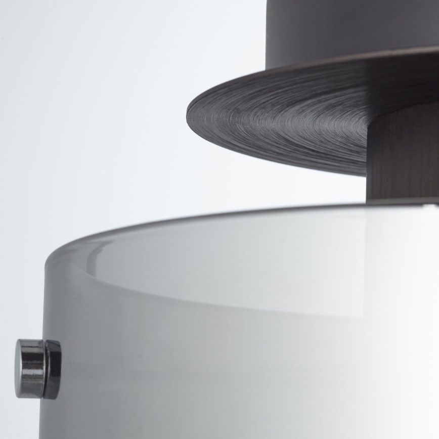 Brilliant - Plafonnier BETH 1xE27/60W/230V, Ø 20 cm, noir/fumé