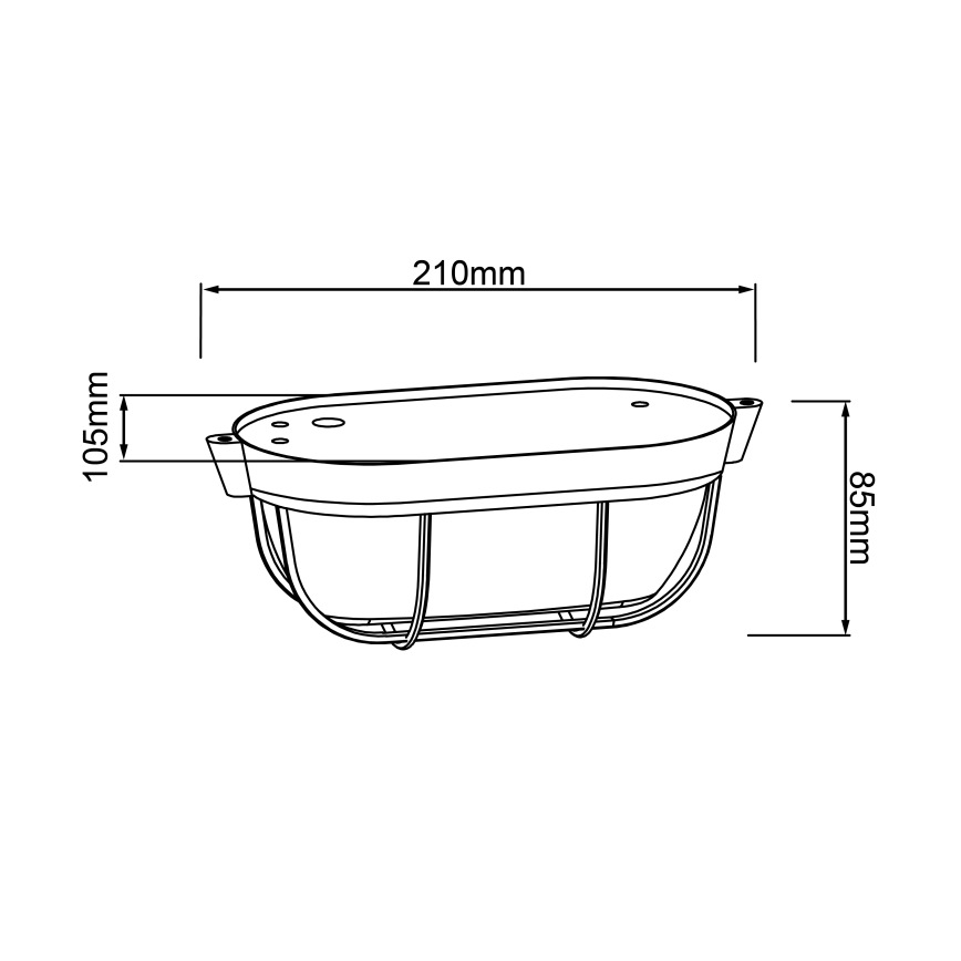 Brilliant - Plafonnier BOBBI 1xE27/40W/230V gris