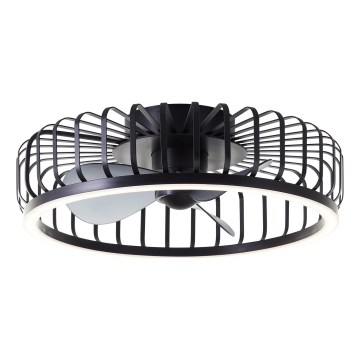 Brilliant - Plafonnier dimmable à LED avec ventilateur CAPO LED/36W/230V 2700-6500K Ø 48 cm noir + télécommande