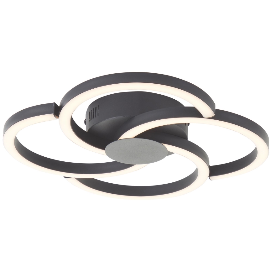 Brilliant - Plafonnier FICO LED/22W/230V d. 34 cm noir