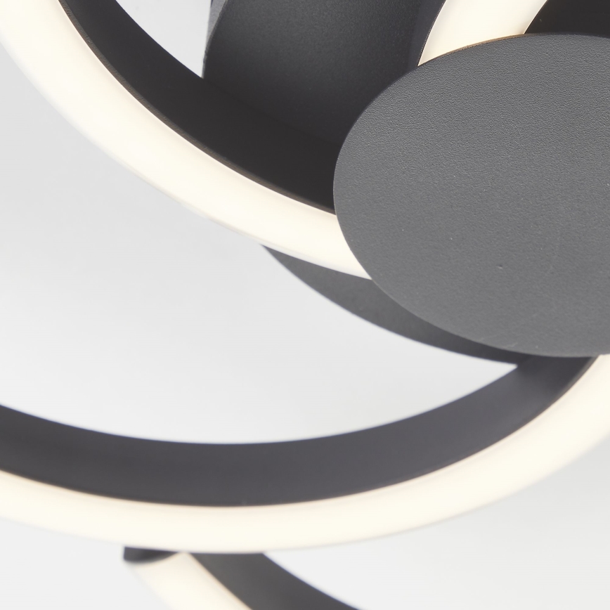Brilliant - Plafonnier FICO LED/22W/230V d. 34 cm noir