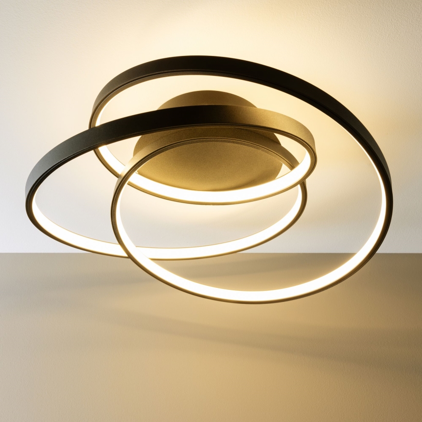Brilliant - Plafonnier LABYRINTH LED/40W/230V d. 39,5 cm noir