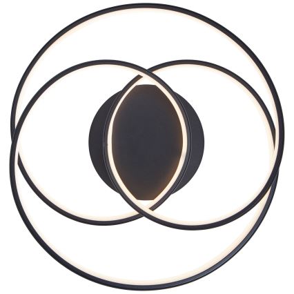 Brilliant - Plafonnier LABYRINTH LED/40W/230V d. 39,5 cm noir
