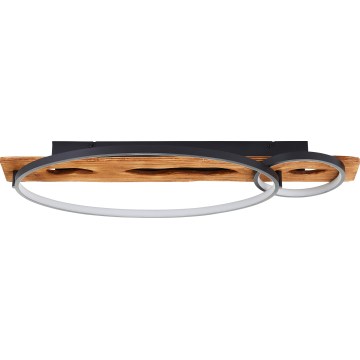 Brilliant - Plafonnier LED à intensité variable PIRUS LED/30W/230V 30x70 cm en bois d'hévéa