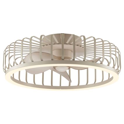 Brilliant - Plafonnier LED dimmable avec ventilateur CAPO LED/36W/230V 2700-6500K Ø 48 cm beige + télécommande