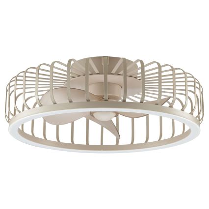 Brilliant - Plafonnier LED dimmable avec ventilateur CAPO LED/36W/230V 2700-6500K Ø 48 cm beige + télécommande