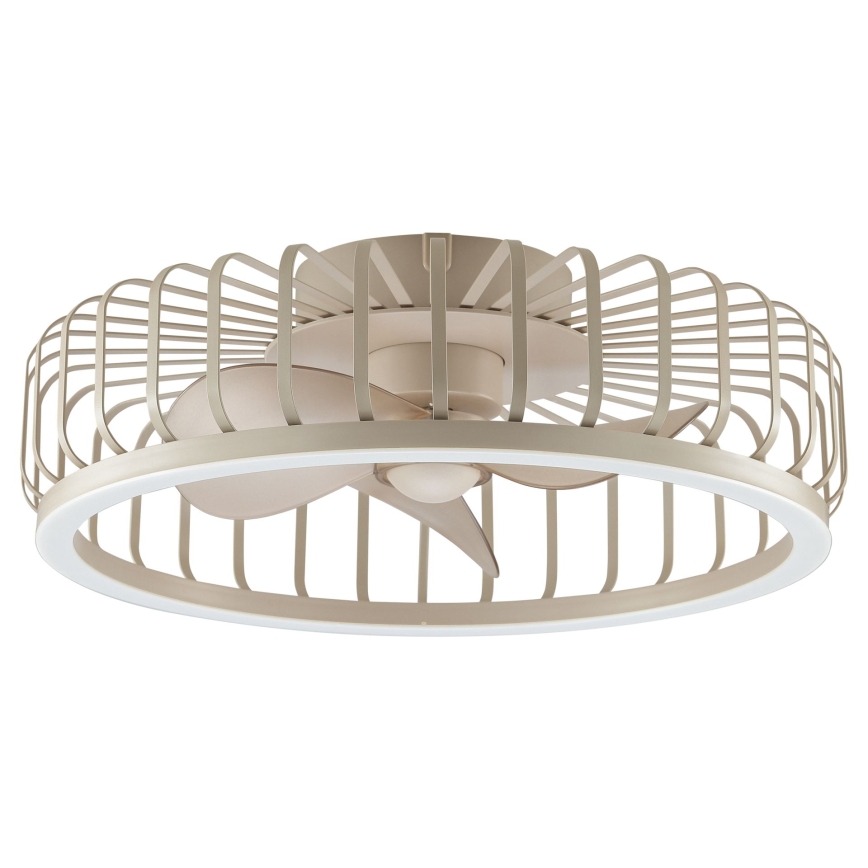 Brilliant - Plafonnier LED dimmable avec ventilateur CAPO LED/36W/230V 2700-6500K Ø 48 cm beige + télécommande
