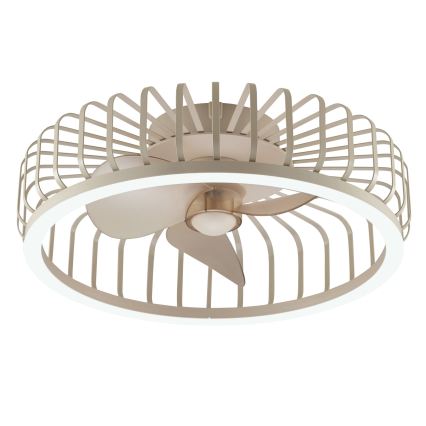 Brilliant - Plafonnier LED dimmable avec ventilateur CAPO LED/36W/230V 2700-6500K Ø 48 cm beige + télécommande