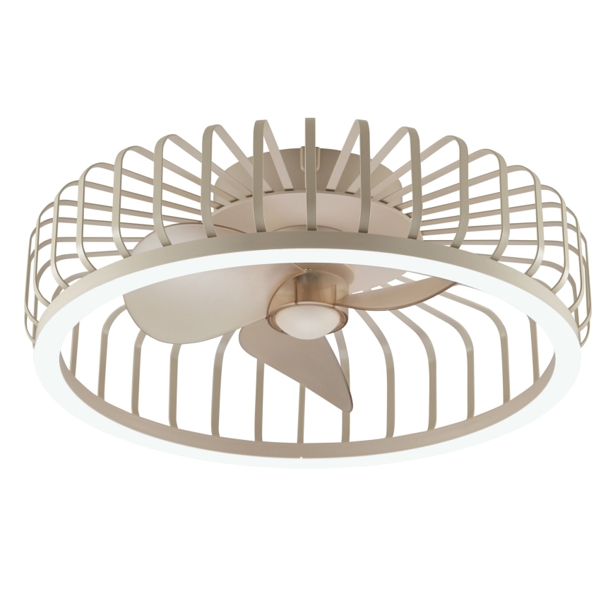 Brilliant - Plafonnier LED dimmable avec ventilateur CAPO LED/36W/230V 2700-6500K Ø 48 cm beige + télécommande