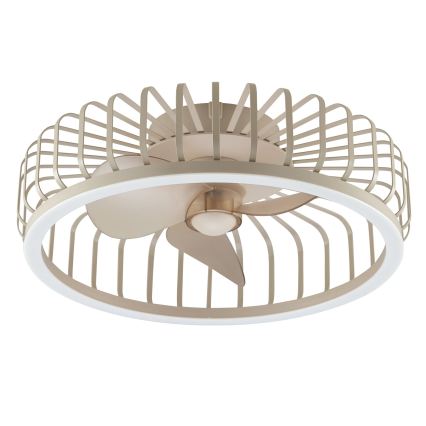 Brilliant - Plafonnier LED dimmable avec ventilateur CAPO LED/36W/230V 2700-6500K Ø 48 cm beige + télécommande