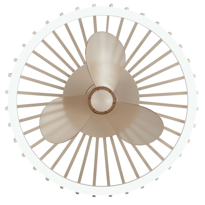 Brilliant - Plafonnier LED dimmable avec ventilateur CAPO LED/36W/230V 2700-6500K Ø 48 cm beige + télécommande