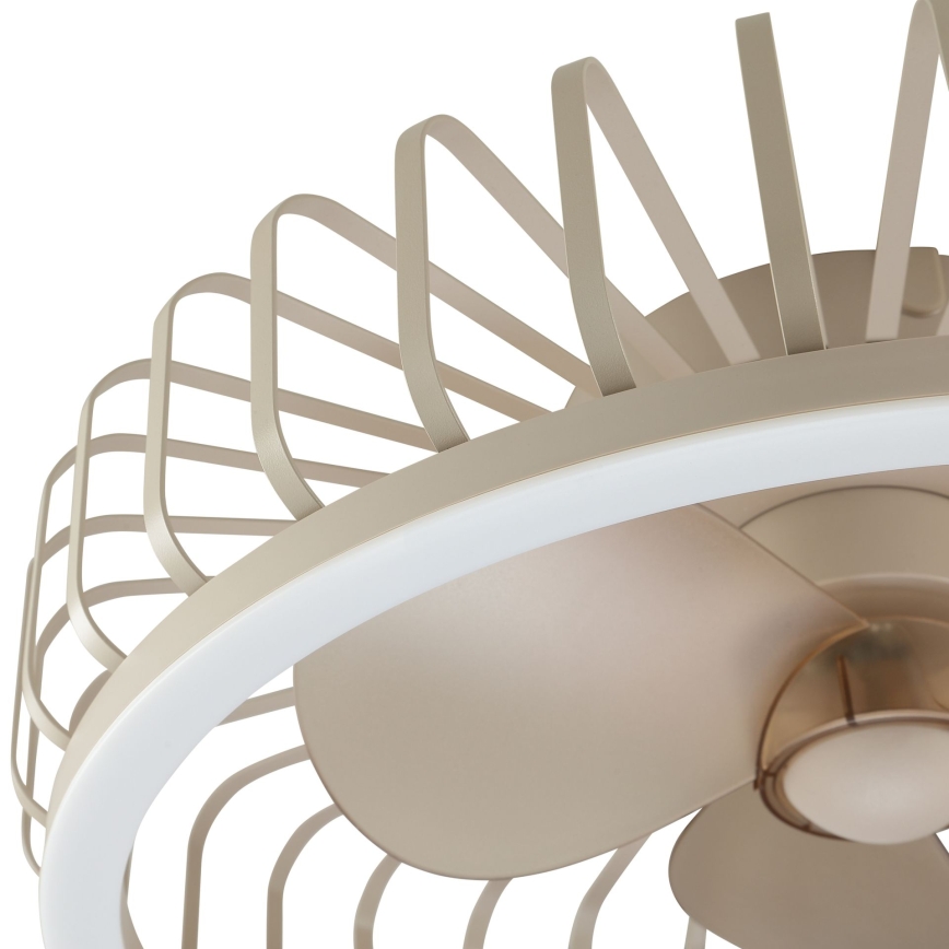 Brilliant - Plafonnier LED dimmable avec ventilateur CAPO LED/36W/230V 2700-6500K Ø 48 cm beige + télécommande