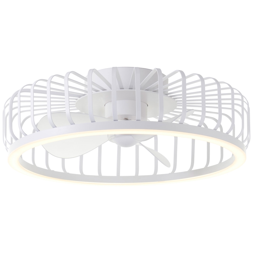 Brilliant - Plafonnier LED dimmable avec ventilateur CAPO LED/36W/230V 2700-6500K Ø 48 cm blanc + télécommande