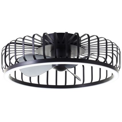 Brilliant - Plafonnier dimmable à LED avec ventilateur CAPO LED/36W/230V 2700-6500K Ø 48 cm noir + télécommande