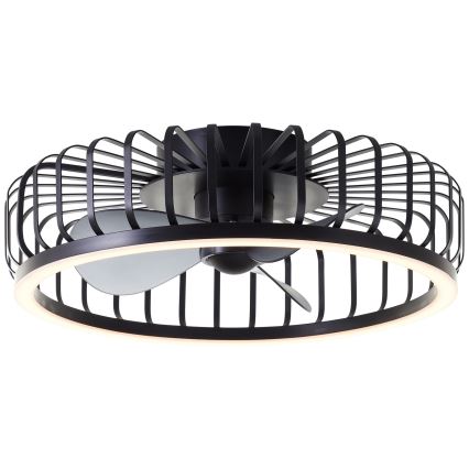 Brilliant - Plafonnier dimmable à LED avec ventilateur CAPO LED/36W/230V 2700-6500K Ø 48 cm noir + télécommande
