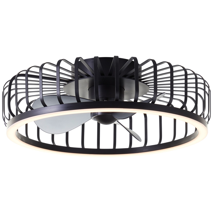 Brilliant - Plafonnier dimmable à LED avec ventilateur CAPO LED/36W/230V 2700-6500K Ø 48 cm noir + télécommande