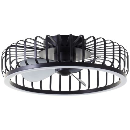 Brilliant - Plafonnier dimmable à LED avec ventilateur CAPO LED/36W/230V 2700-6500K Ø 48 cm noir + télécommande