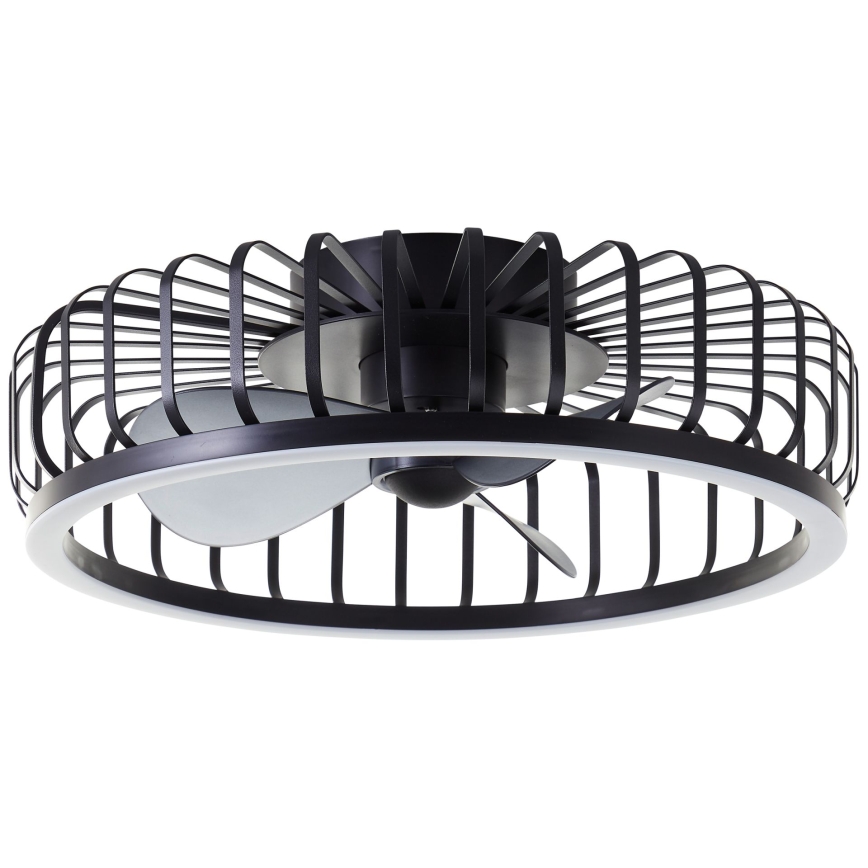 Brilliant - Plafonnier dimmable à LED avec ventilateur CAPO LED/36W/230V 2700-6500K Ø 48 cm noir + télécommande