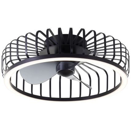 Brilliant - Plafonnier dimmable à LED avec ventilateur CAPO LED/36W/230V 2700-6500K Ø 48 cm noir + télécommande