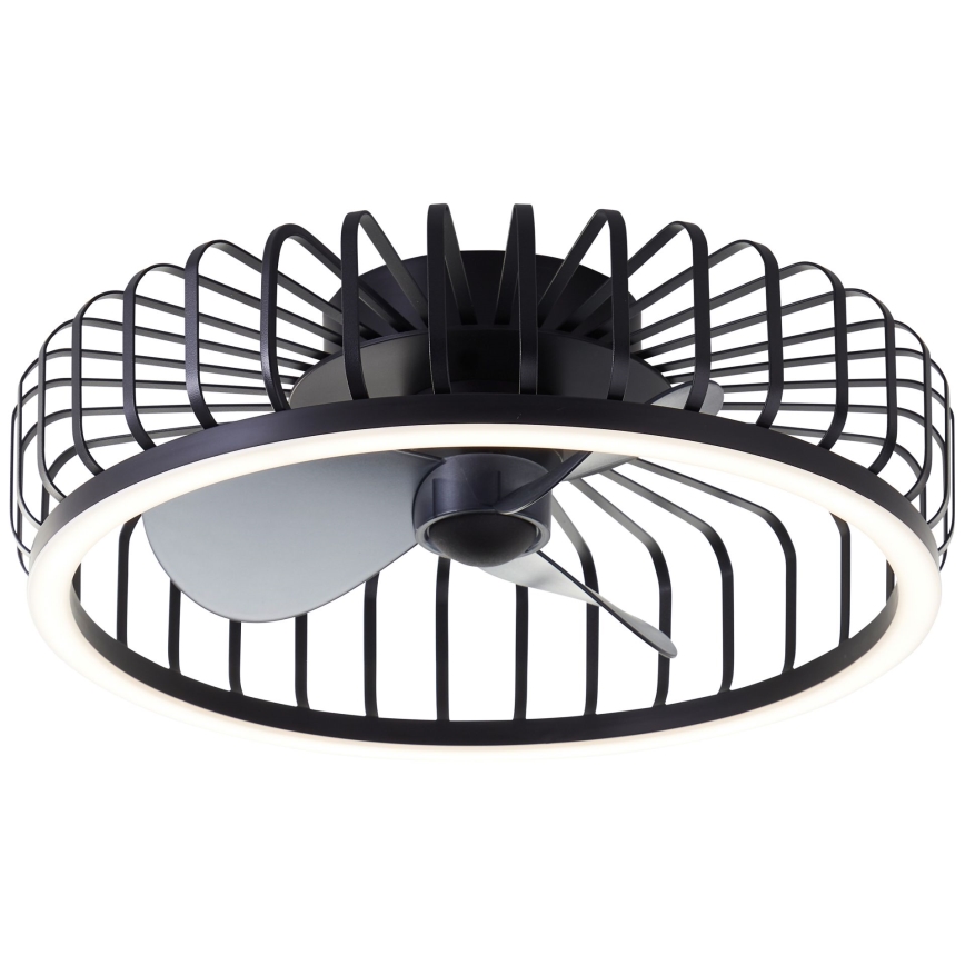 Brilliant - Plafonnier dimmable à LED avec ventilateur CAPO LED/36W/230V 2700-6500K Ø 48 cm noir + télécommande