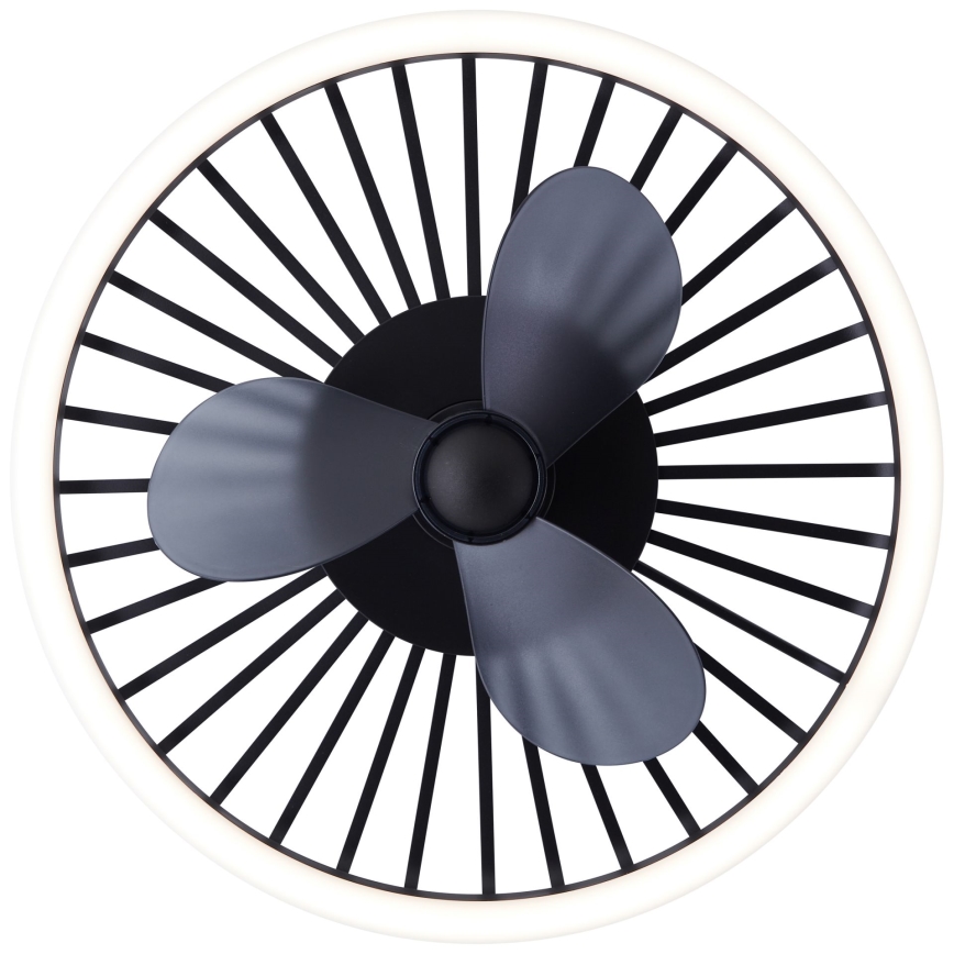 Brilliant - Plafonnier dimmable à LED avec ventilateur CAPO LED/36W/230V 2700-6500K Ø 48 cm noir + télécommande