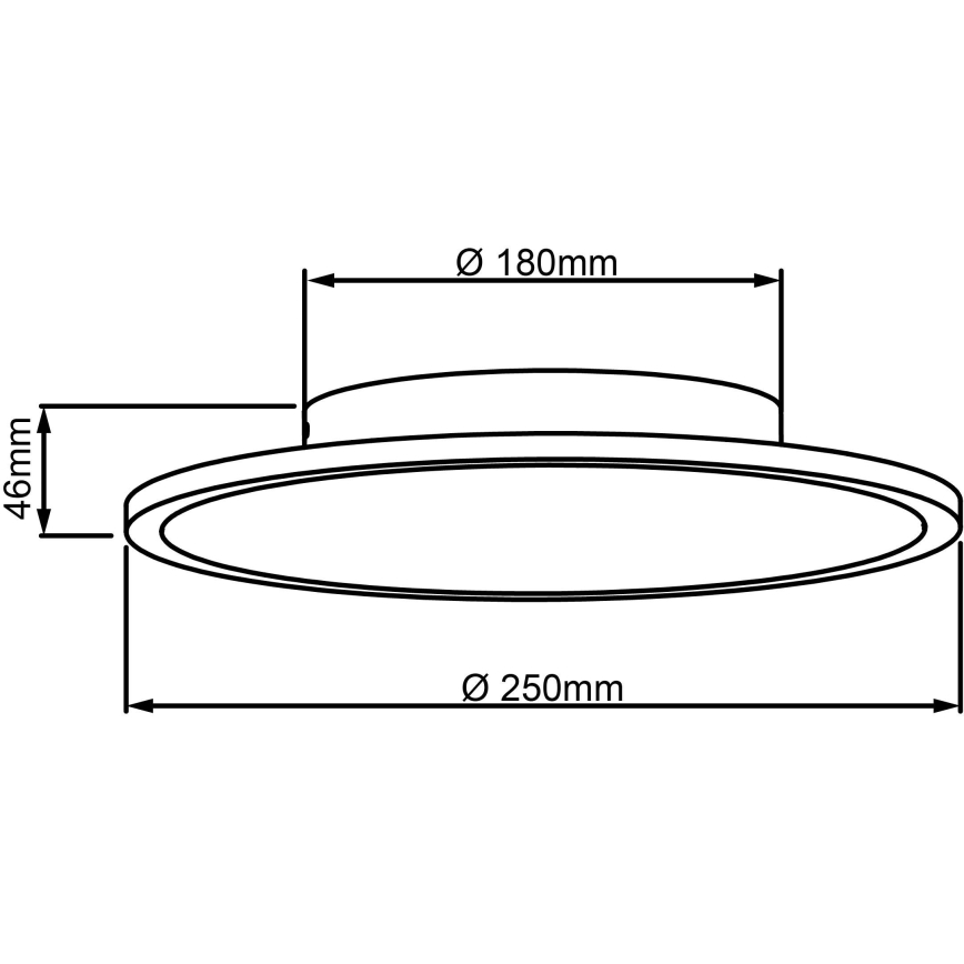 Brilliant - Plafonnier LED BUFFI LED/12W/230V d. 25 cm 4000K