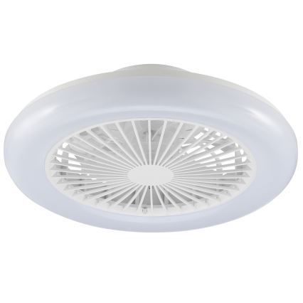 Brilliant - Plafonnier LED dimmable avec ventilateur MONTERO LED/20W/230V 2700-6500K Ø 42 cm blanc + télécommande